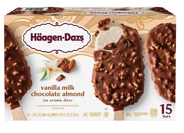 Haagen-Dazs Vanilla Milk Chocolate Almond